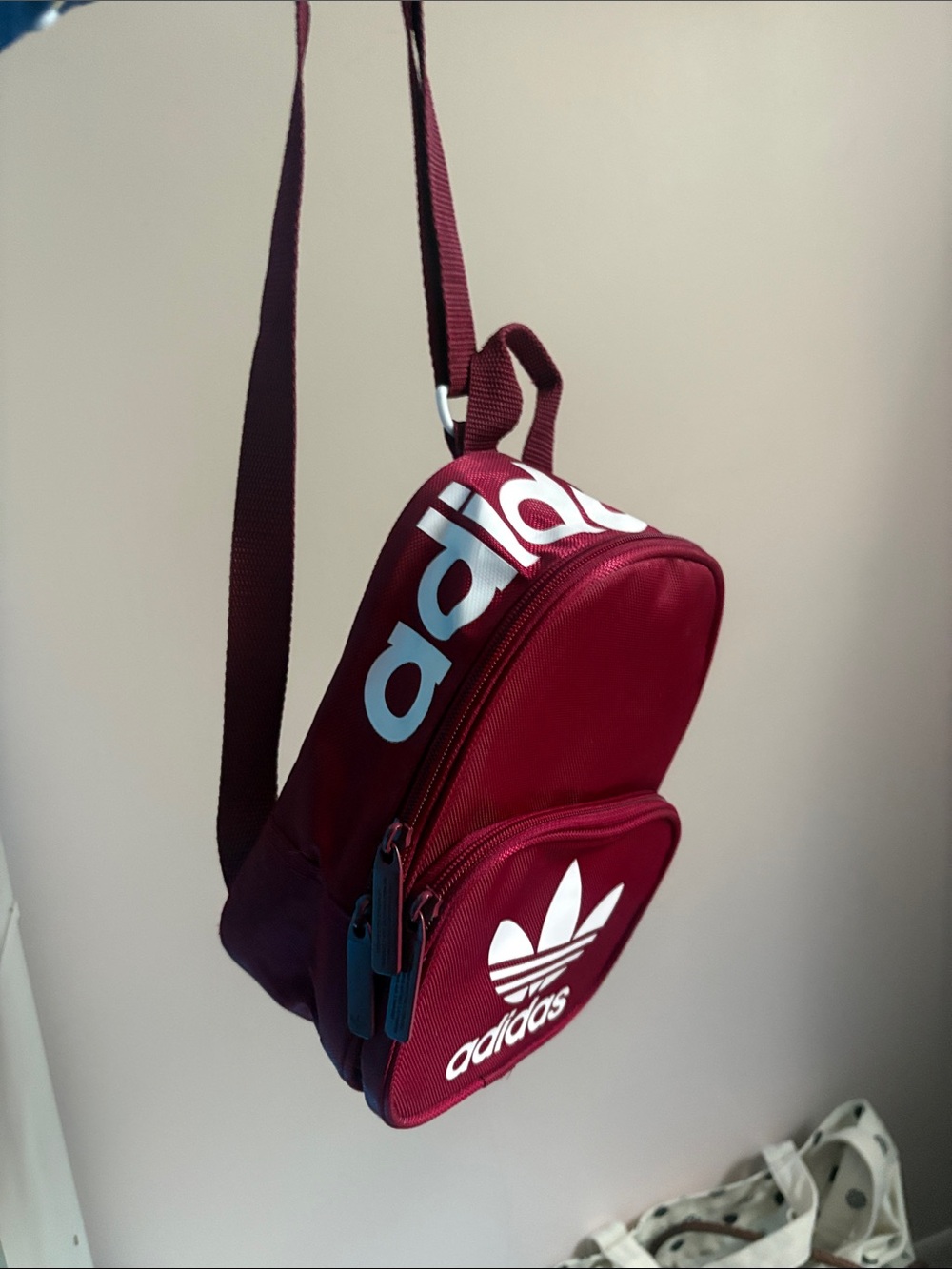 adidas Men’s Maroon Crossbody Belt Bag